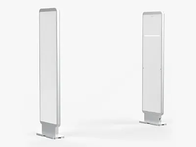 YL-GT200 slim upright RFID security gate paired installation