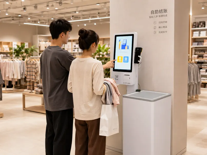 YL-SC300 UHF RFID Self-Checkout Cabinet Product Image 6
