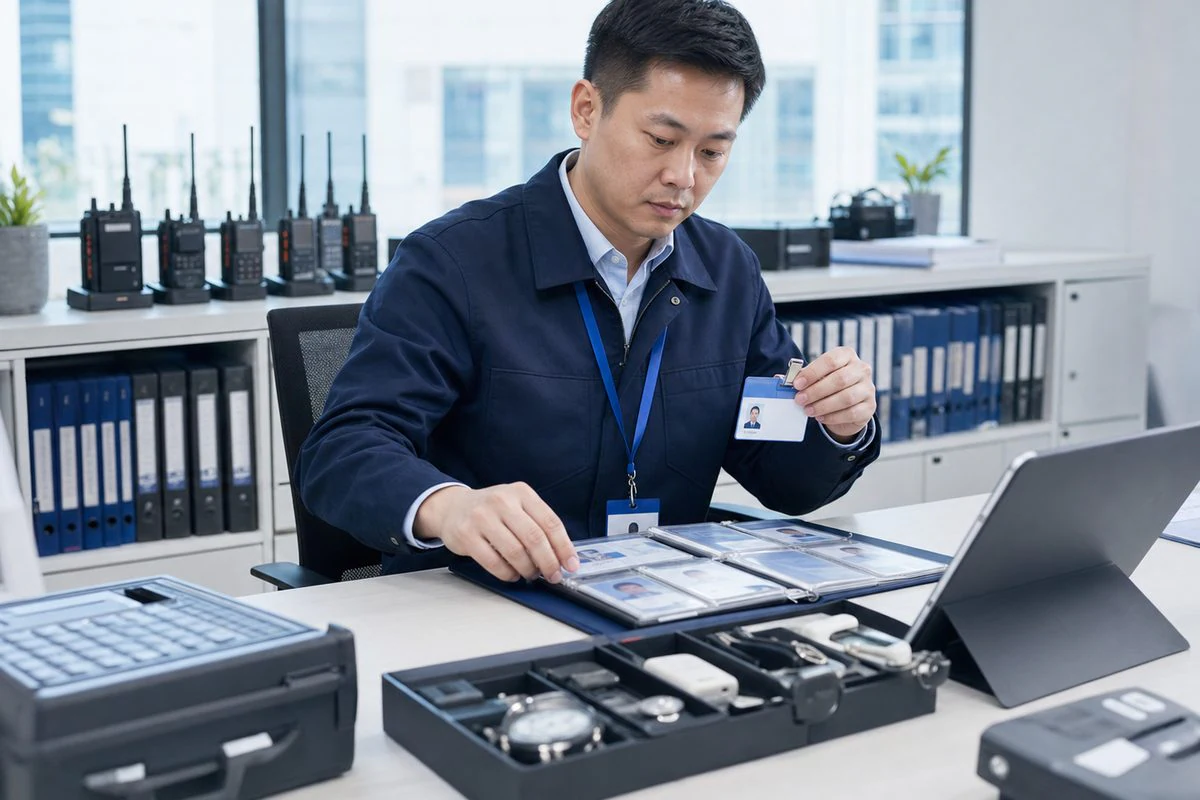 Personnel and goods archives management